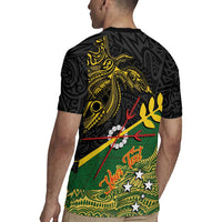 Personalized Chimpu Province Papua New Guinea Rugby Jersey Bird-of-paradise Art Tattoo and Melanesian Motifs - Polynesian Pride