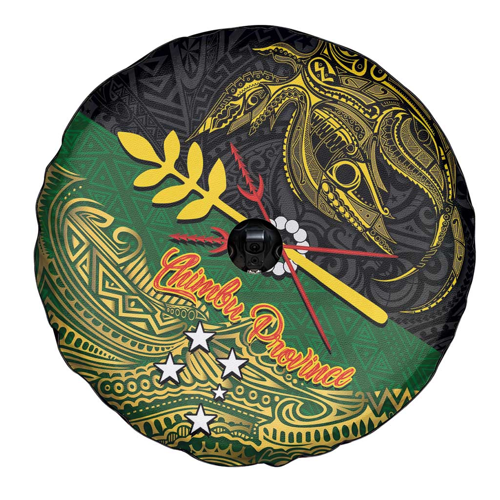 Chimpu Province Papua New Guinea Spare Tire Cover Bird-of-paradise Art Tattoo and Melanesian Motifs - Polynesian Pride
