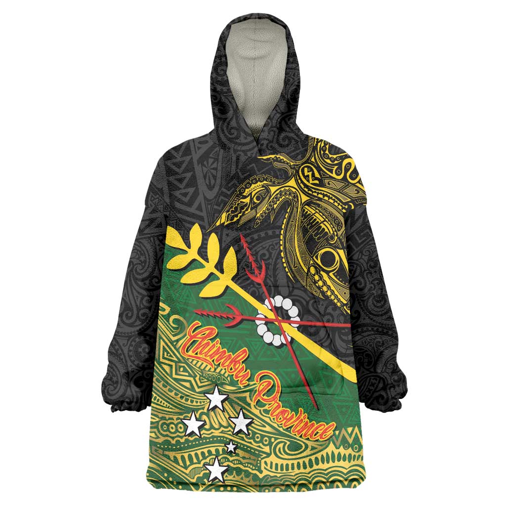 Personalized Chimpu Province Papua New Guinea Wearable Blanket Hoodie Bird-of-paradise Art Tattoo and Melanesian Motifs - Polynesian Pride