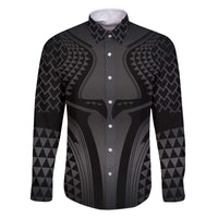 Hawaiian Kakau Art Tattoos Aquaman Style Family Matching Off The Shoulder Long Sleeve Dress and Hawaiian Shirt Special Edition - Polynesian Pride