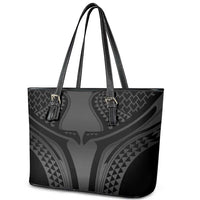 Hawaiian Kakau Art Tattoos Aquaman Style Leather Tote Bag Special Edition - Polynesian Pride