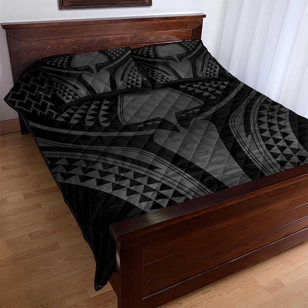 Hawaiian Kakau Art Tattoos Aquaman Style Quilt Bed Set Special Edition - Polynesian Pride