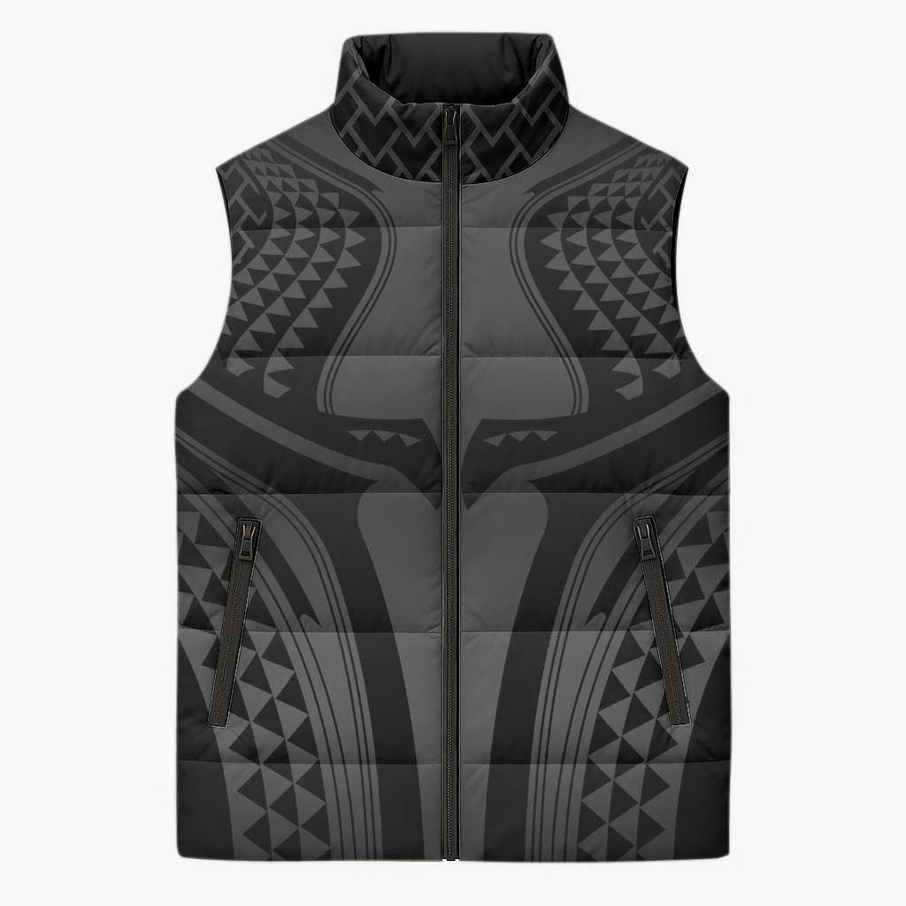 Hawaiian Kakau Art Tattoos Aquaman Style Sleeveless Puffer Jacket Special Edition - Polynesian Pride