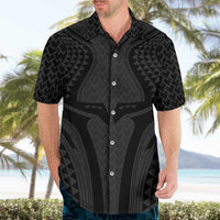 Hawaiian Kakau Art Tattoos Aquaman Style Hawaiian Shirt Black Version - Polynesian Pride
