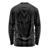Hawaiian Kakau Art Tattoos Aquaman Style Long Sleeve Shirt Black Version - Polynesian Pride