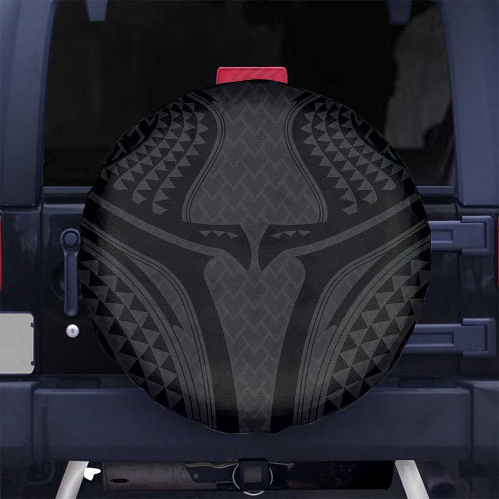 Hawaiian Kakau Art Tattoos Aquaman Style Spare Tire Cover Black Version - Polynesian Pride
