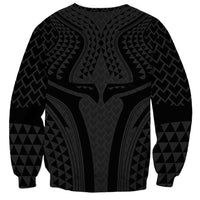 Hawaiian Kakau Art Tattoos Aquaman Style Sweatshirt Black Version - Polynesian Pride
