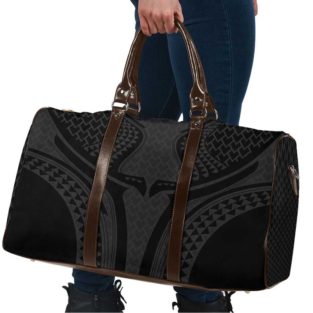 Hawaiian Kakau Art Tattoos Aquaman Style Travel Bag Black Version - Polynesian Pride