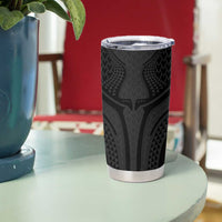 Hawaiian Kakau Art Tattoos Aquaman Style Tumbler Cup Black Version - Polynesian Pride