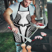 Hawaiian Kakau Art Tattoos Aquaman Style Apron White Version - Polynesian Pride
