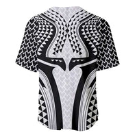 Hawaiian Kakau Art Tattoos Aquaman Style Baseball Jersey White Version - Polynesian Pride