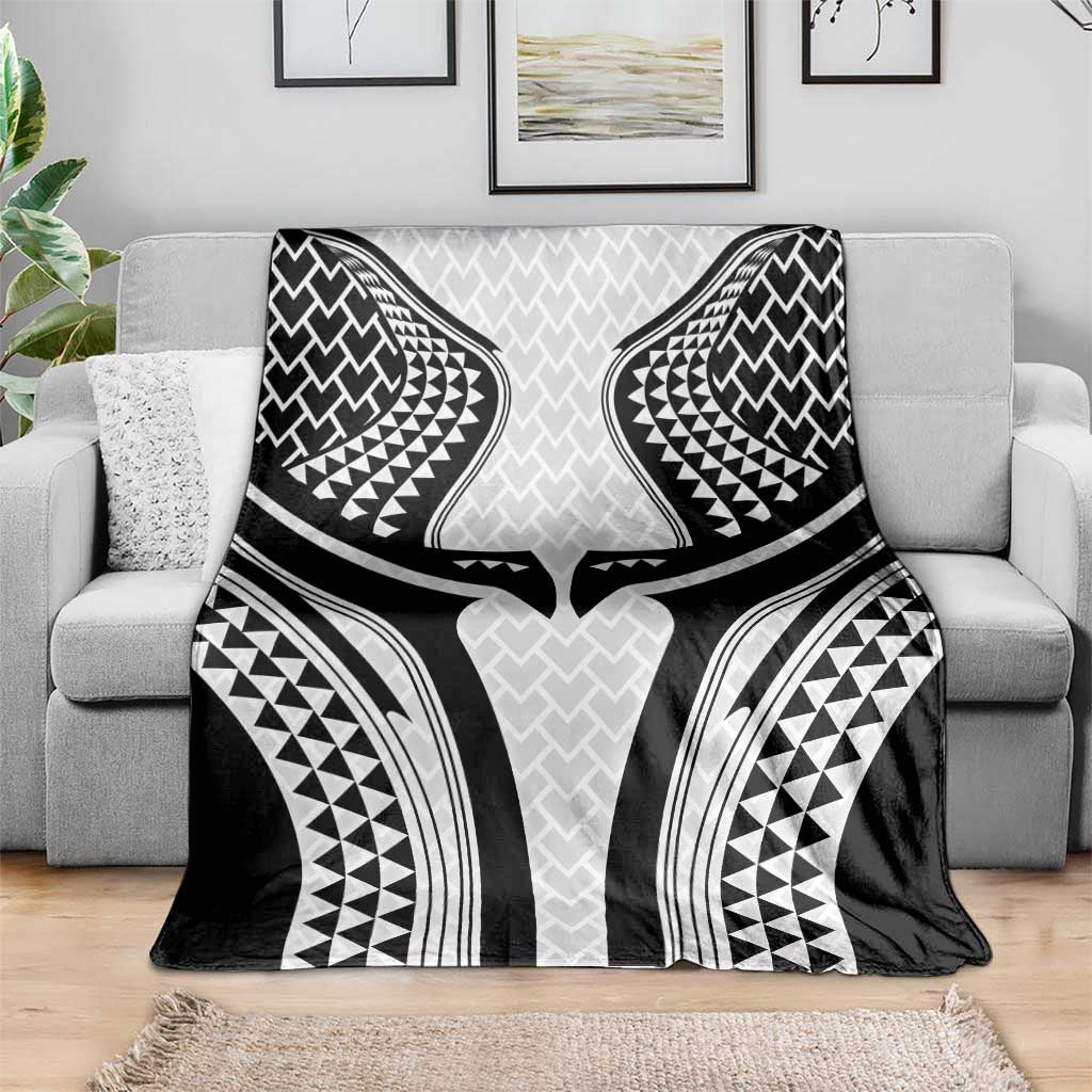 Hawaiian Kakau Art Tattoos Aquaman Style Blanket White Version - Polynesian Pride