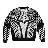 Hawaiian Kakau Art Tattoos Aquaman Style Bomber Jacket White Version - Polynesian Pride