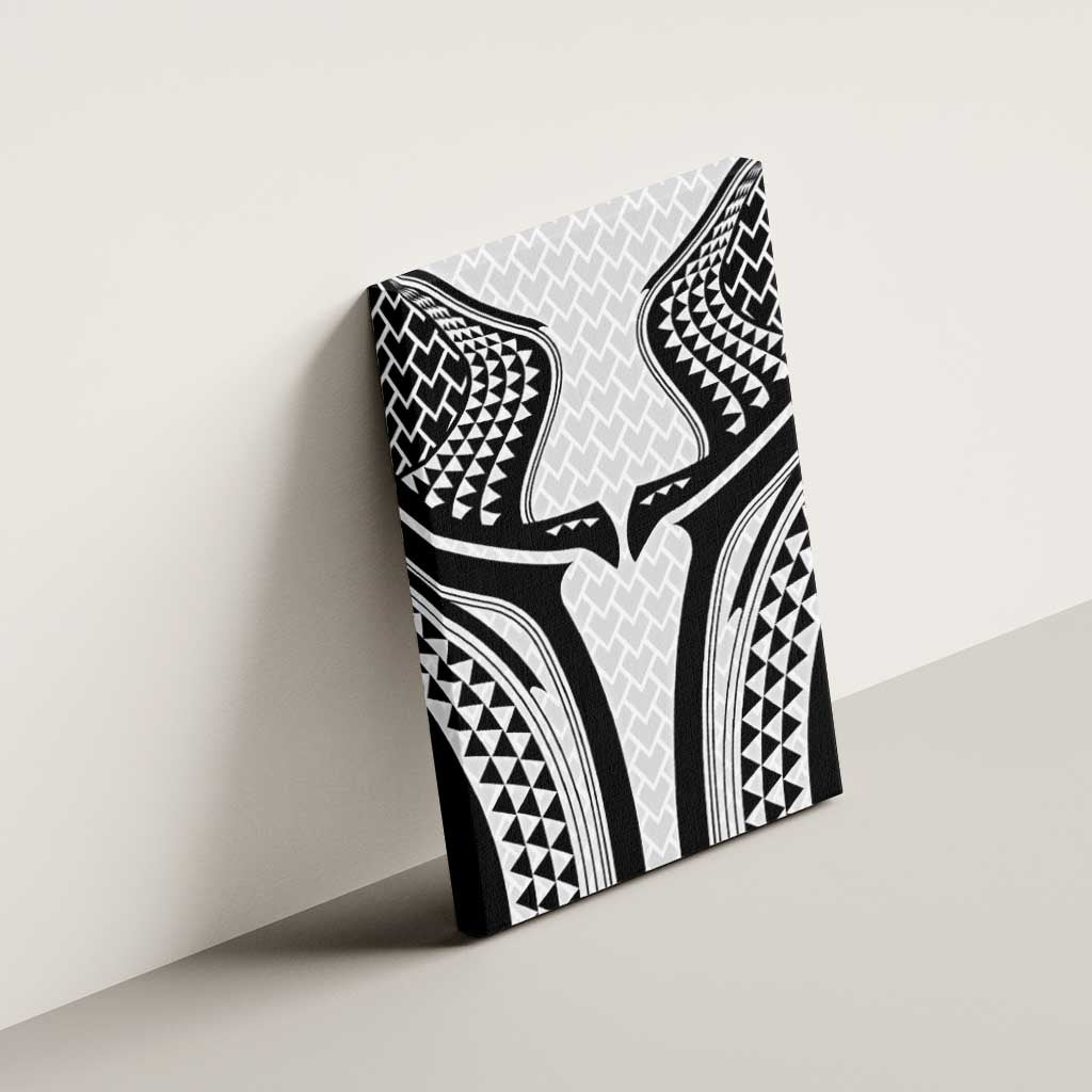 Hawaiian Kakau Art Tattoos Aquaman Style Canvas Wall Art White Version - Polynesian Pride
