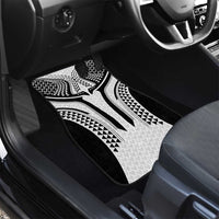 Hawaiian Kakau Art Tattoos Aquaman Style Car Mats White Version - Polynesian Pride