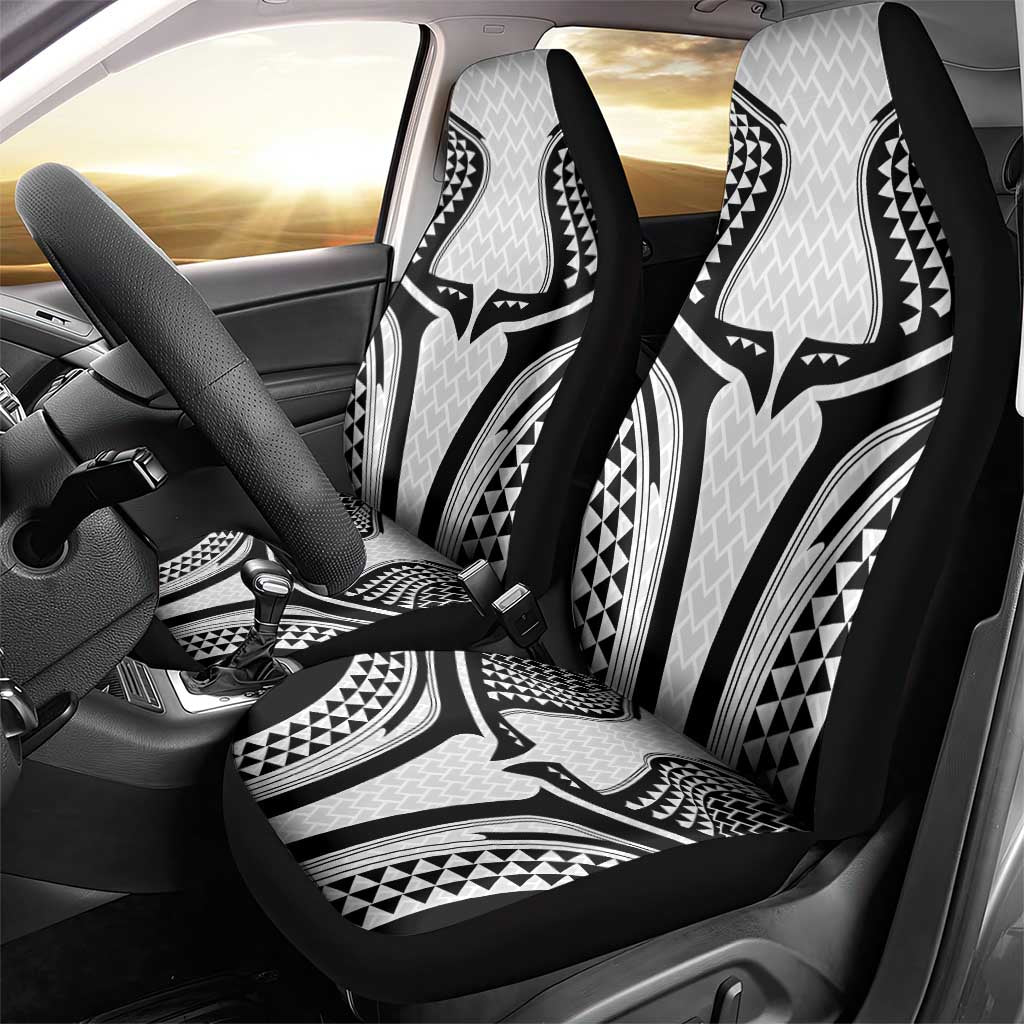 Hawaiian Kakau Art Tattoos Aquaman Style Car Seat Cover White Version - Polynesian Pride