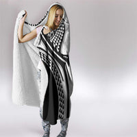 Hawaiian Kakau Art Tattoos Aquaman Style Hooded Blanket White Version - Polynesian Pride