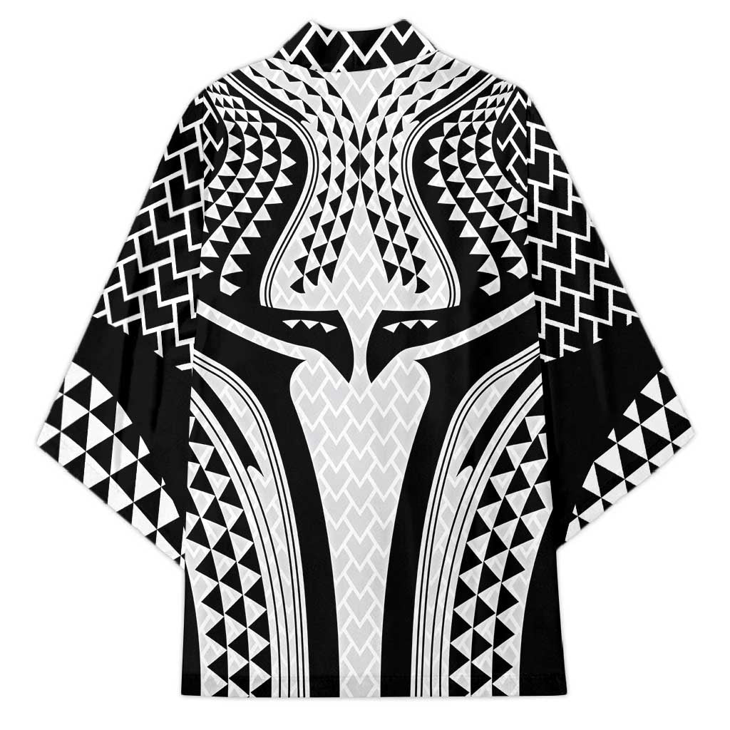 Hawaiian Kakau Art Tattoos Aquaman Style Kimono White Version - Polynesian Pride