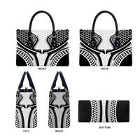Hawaiian Kakau Art Tattoos Aquaman Style Leather Bag White Version - Polynesian Pride
