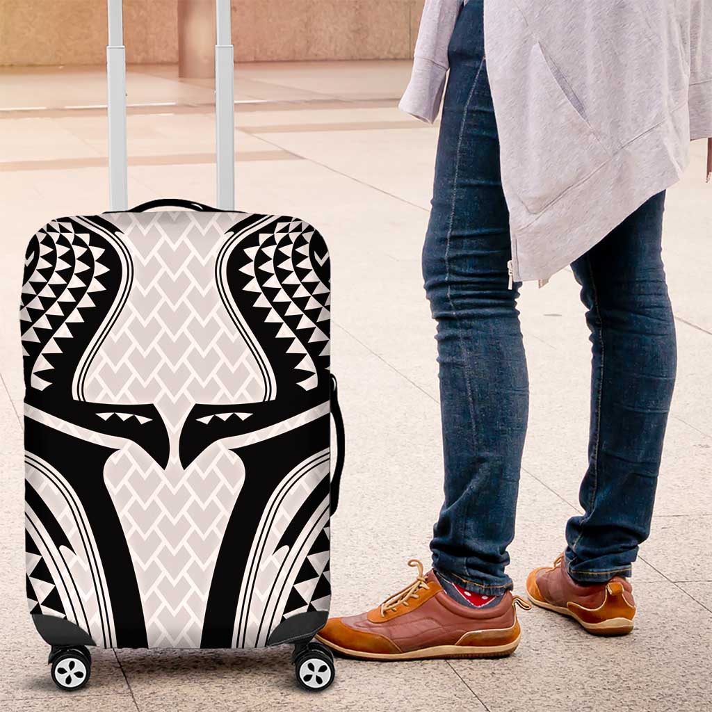 Hawaiian Kakau Art Tattoos Aquaman Style Luggage Cover White Version - Polynesian Pride