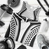 Hawaiian Kakau Art Tattoos Aquaman Style Men Tank Top White Version - Polynesian Pride