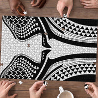 Hawaiian Kakau Art Tattoos Aquaman Style Puzzle White Version - Polynesian Pride