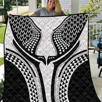 Hawaiian Kakau Art Tattoos Aquaman Style Quilt White Version - Polynesian Pride