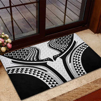 Hawaiian Kakau Art Tattoos Aquaman Style Rubber Doormat White Version - Polynesian Pride