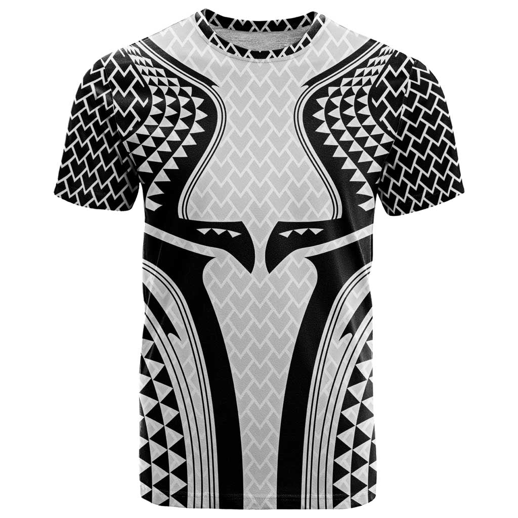 Hawaiian Kakau Art Tattoos Aquaman Style T Shirt White Version - Polynesian Pride