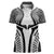 Hawaiian Kakau Art Tattoos Aquaman Style Women Polo Shirt White Version - Polynesian Pride