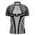 Hawaiian Kakau Art Tattoos Aquaman Style Zipper Polo Shirt White Version - Polynesian Pride