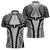 Hawaiian Kakau Art Tattoos Aquaman Style Zipper Polo Shirt White Version - Polynesian Pride