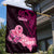 Polynesia Breast Cancer Garden Flag Butterfly and Flowers Ribbon Maori Tattoo Ethnic Black Style LT03 - Polynesian Pride