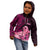 Custom Polynesia Breast Cancer Kid Hoodie Butterfly and Flowers Ribbon Maori Tattoo Ethnic Black Style LT03 - Polynesian Pride