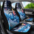 Hawaiian Honu Honi Ihu Car Seat Cover With Plumeria and Kakau Art Pattern