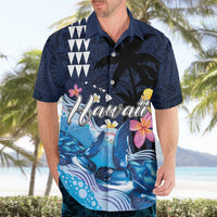 Hawaiian Honu Honi Ihu Hawaiian Shirt With Plumeria and Kakau Art Pattern
