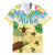 Aloha Turtle Family on The Beach Hawaiian Shirt with Hawaiian Colorful Plumeria