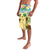 Aloha Turtle Family on The Beach Lavalava with Hawaiian Colorful Plumeria