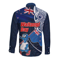 New Zealand Waitangi Long Sleeve Button Shirt Te Ra O Waitangi Maori Kiwis Bird LT03 - Polynesian Pride