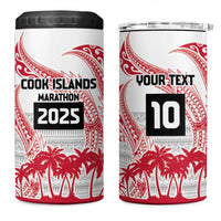 Cook Islands Marathon 2025-Pursuit in Paradise 4 in 1 Can Cooler Tumbler Red Color LT03 One Size: 16 oz Red - Polynesian Pride