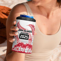 Cook Islands Marathon 2025-Pursuit in Paradise 4 in 1 Can Cooler Tumbler Red Color LT03 - Polynesian Pride