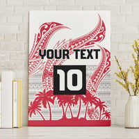 Cook Islands Marathon 2025-Pursuit in Paradise Canvas Wall Art Red Color