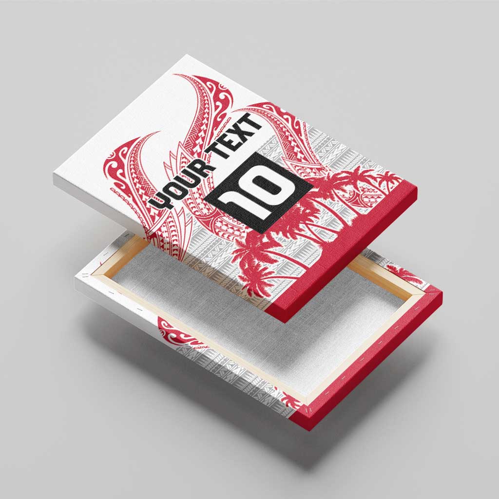 Cook Islands Marathon 2025-Pursuit in Paradise Canvas Wall Art Red Color