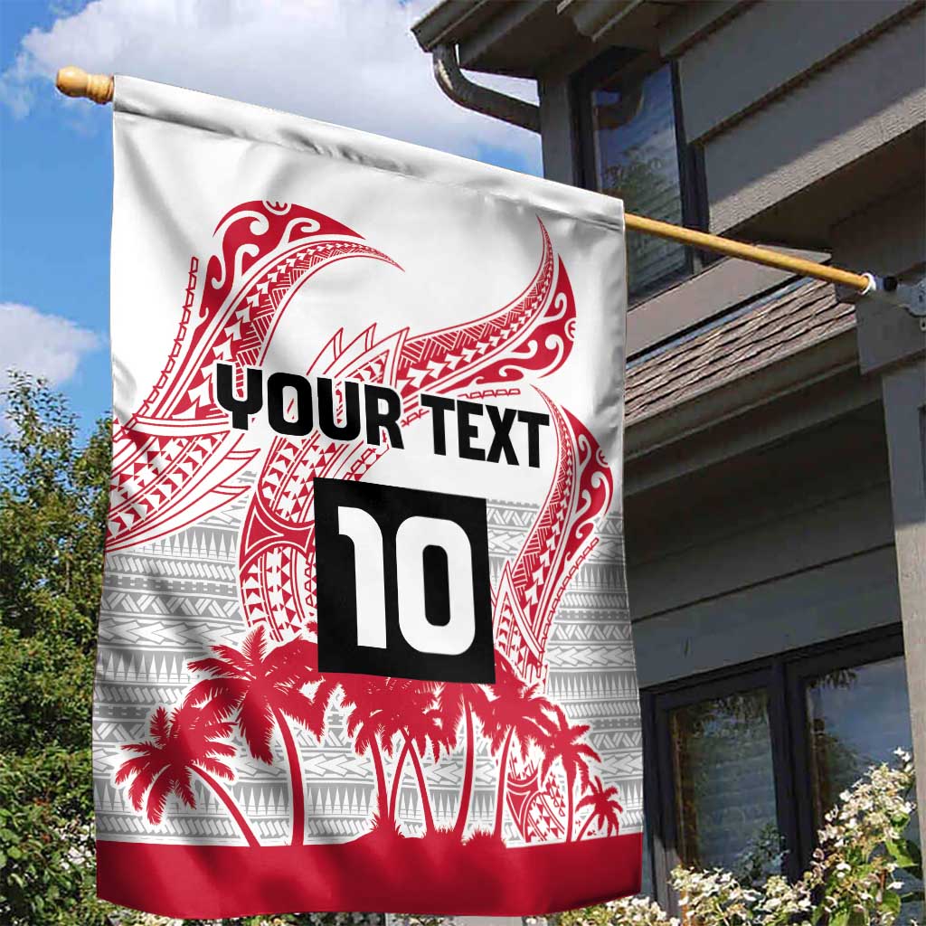 Cook Islands Marathon 2025-Pursuit in Paradise Garden Flag Red Color