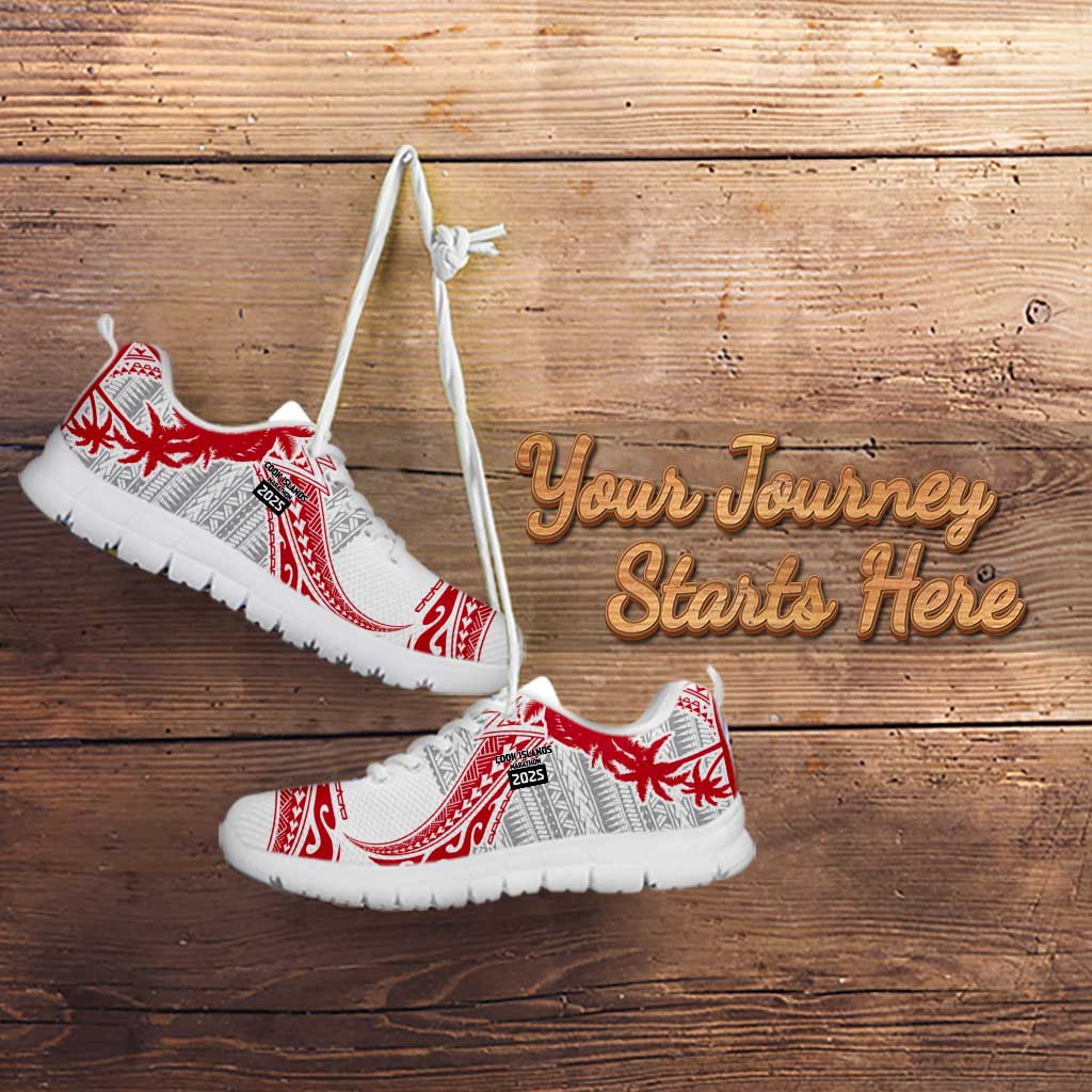 Cook Islands Marathon 2025-Pursuit in Paradise Sneakers Red Color