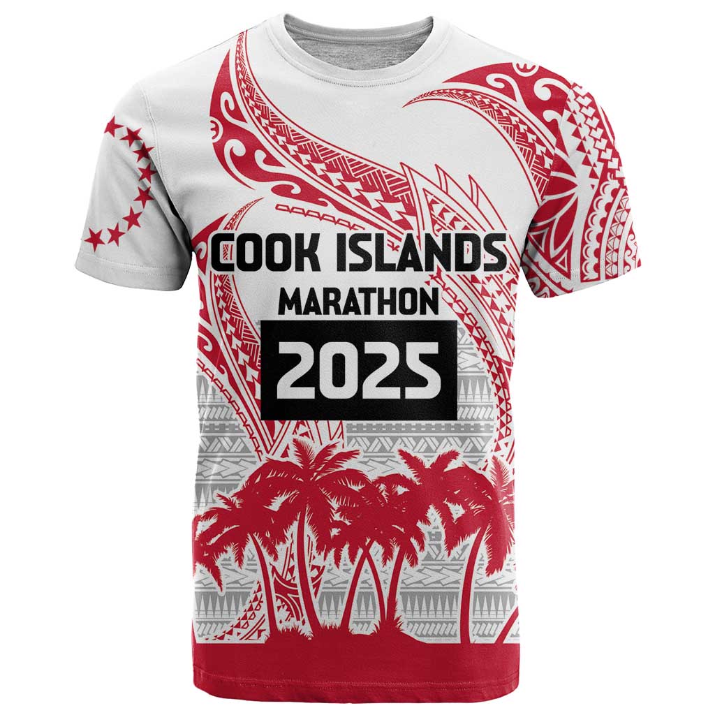 Cook Islands Marathon 2025-Pursuit in Paradise T Shirt Red Color LT03 Red - Polynesian Pride