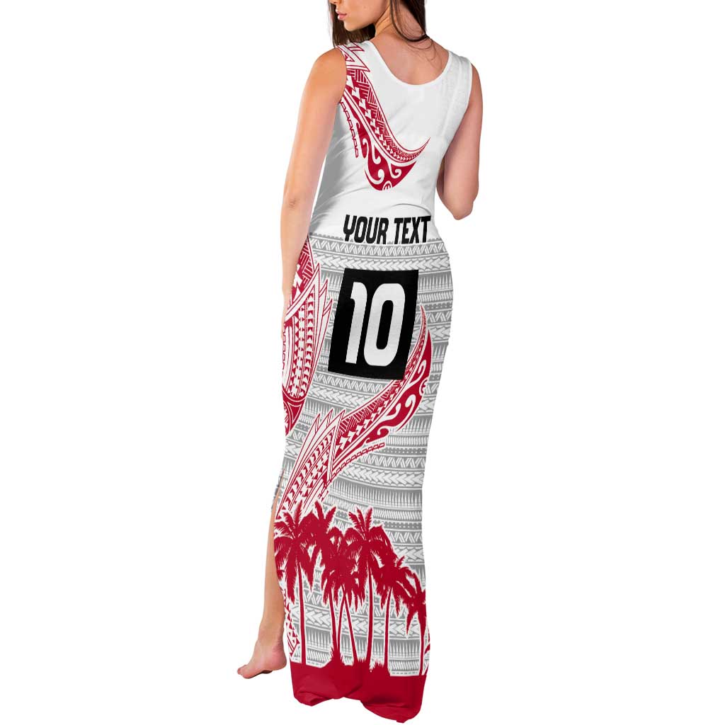 Cook Islands Marathon 2025-Pursuit in Paradise Tank Maxi Dress Red Color