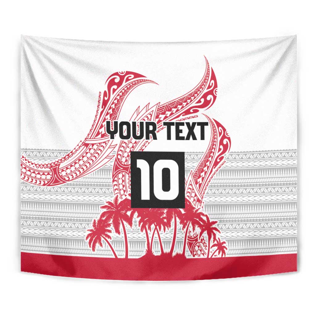Cook Islands Marathon 2025-Pursuit in Paradise Tapestry Red Color
