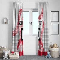 Cook Islands Marathon 2025-Pursuit in Paradise Window Curtain Red Color
