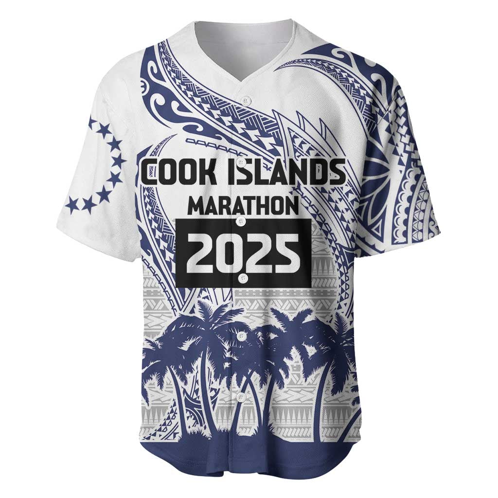 Cook Islands Marathon 2025-Pursuit in Paradise Baseball Jersey Blue Color LT03 Blue - Polynesian Pride
